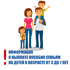 Информация для родителей, имеющих детей в возрасте от 3 до 7 лет